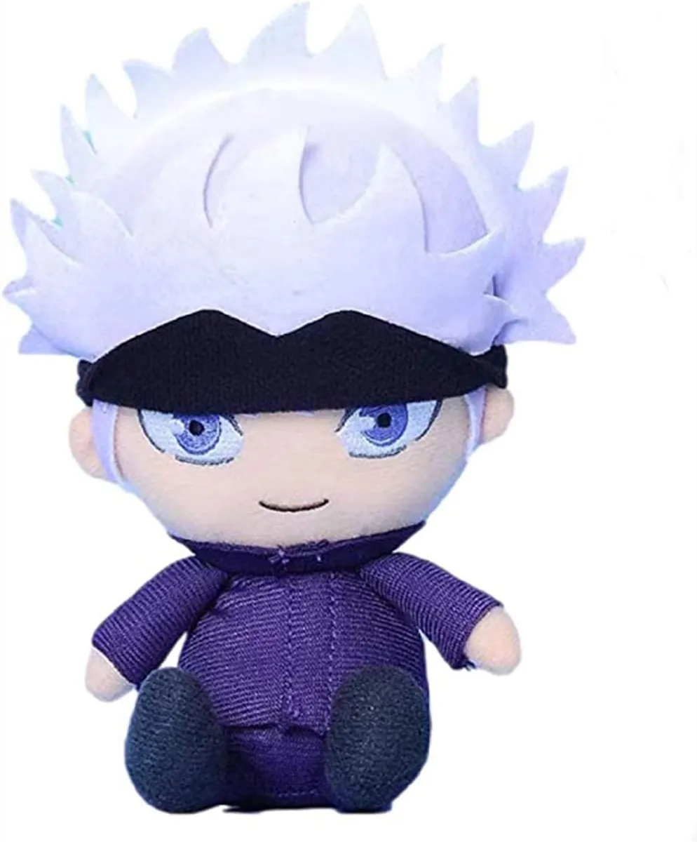 A plushie of Satoru Gojo from "Jujutsu Kaisen" 