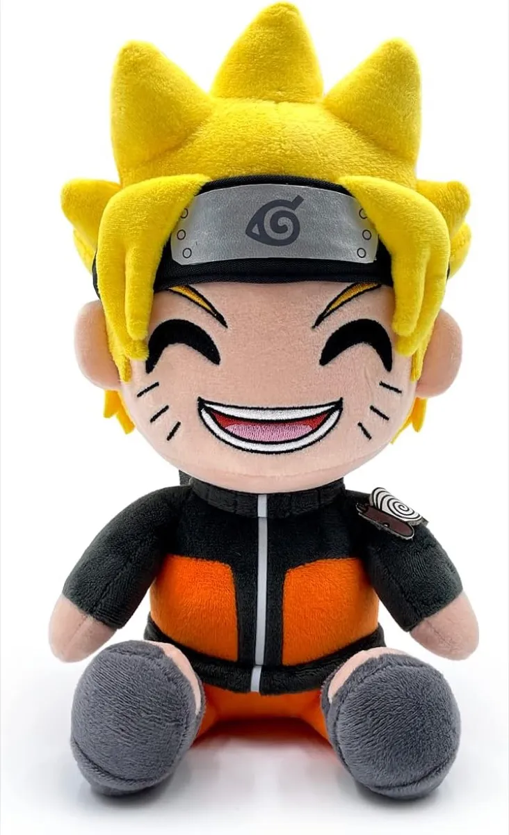A Naruto Uzumaki plushie from "Naruto"
