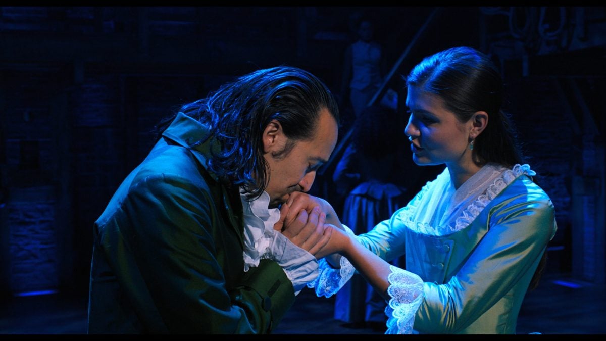 Lin Manuel Miran and Phillipa Soo in Hamilton