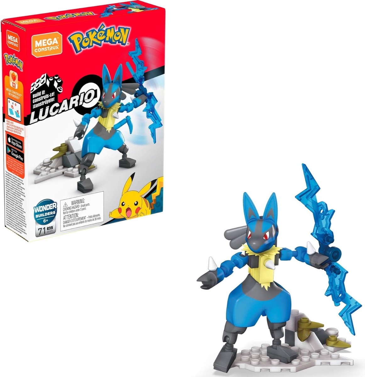 A MEGA model of Lucario from "Pokemon"