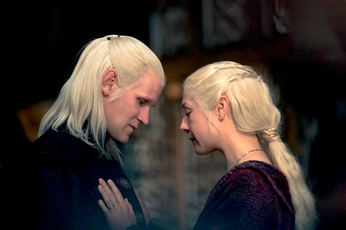 Daemon and Rhaenyra in House of the Dragon.