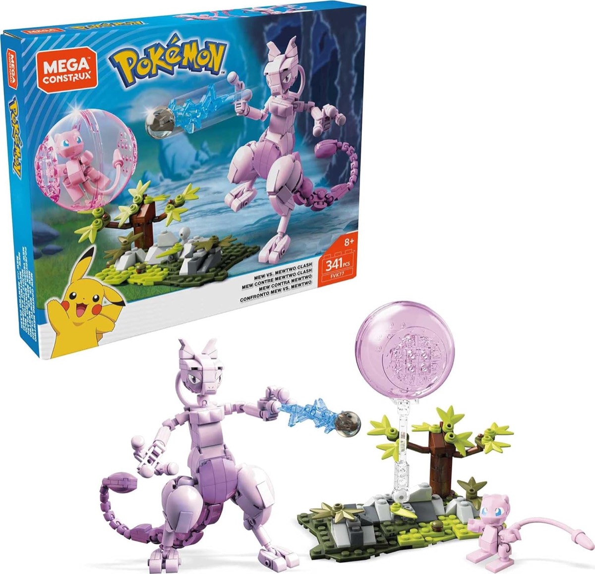 MEGA models of Mew vs Mewtwo from "Pokemon" (LEGO)
