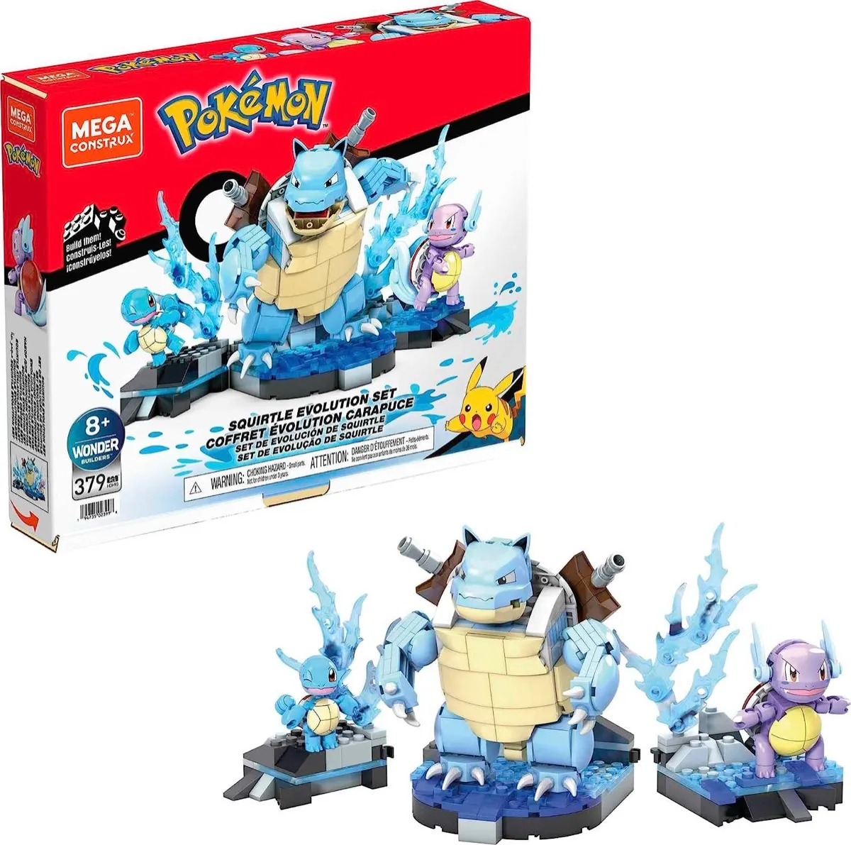 Squirtle Evolution Building Set from "Pokemon"