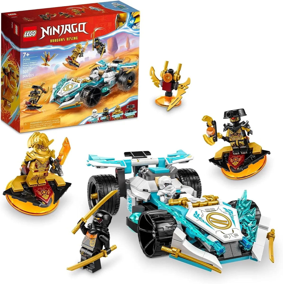 LEGO version of Zane’s Dragon Power Spinjitzu Race Car from "Ninjago"